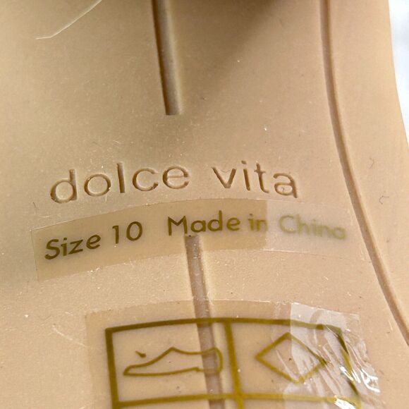 Dolce Vita Nika Strappy Block Heel Sandals Square Toe Cream Women’s US 10 NWOB - Picture 11 of 11